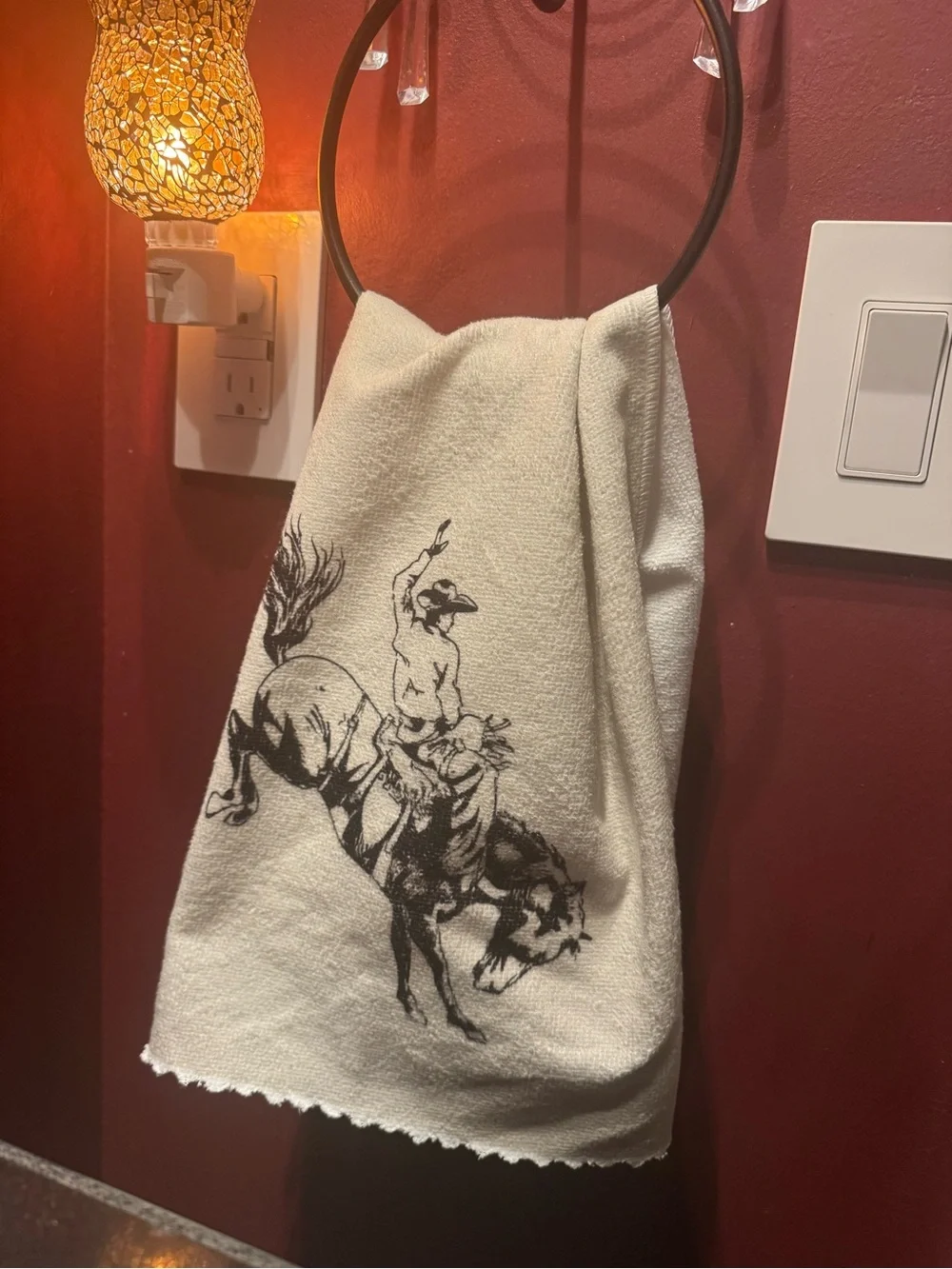 Howdy Desert Cowboy Cotton Kitchen Towels - Set of 6